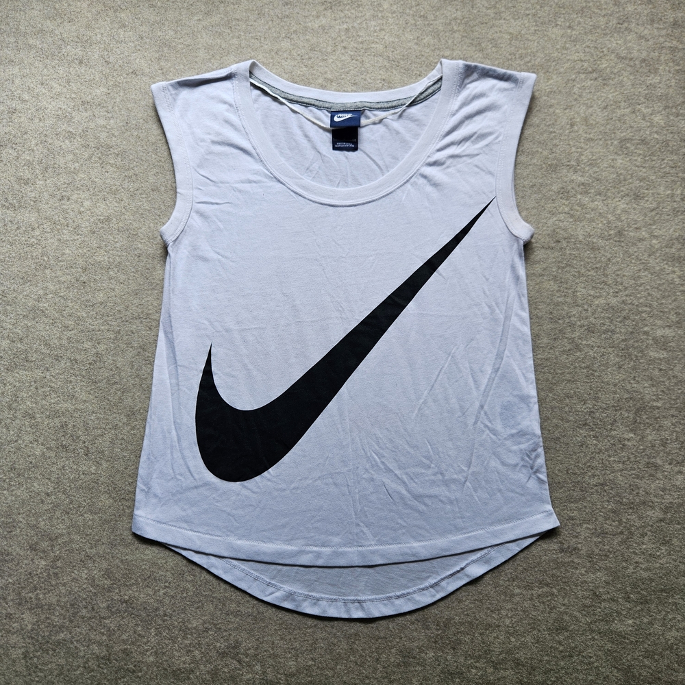 Nike Swoosh Sleeveless Top White Women's Small
